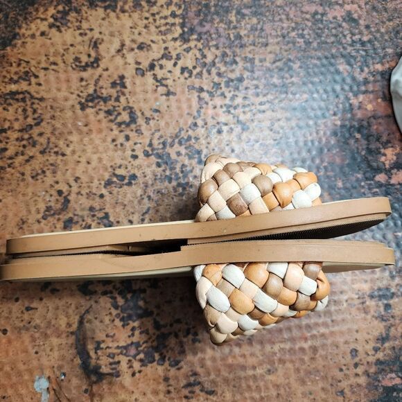 Madewell 'The Suzi' Slide Sandal in Multi Woven Leather                      360 - Picture 9 of 14